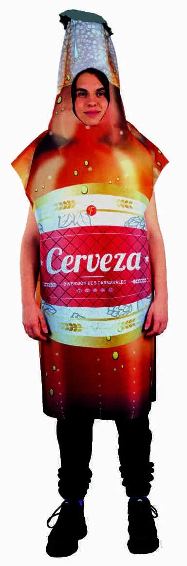 Disfraz de Botellín de Cerveza para Adulto Cerveza Fycar